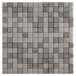 Mix Grey 20-4T Мраморная мозаика Философия мозаики 305x305 мм