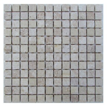 Travertine Mix 23-7T Мозаика из травертина Философия мозаики 305x305 мм