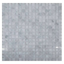 Bianco Carrara 15-4P Мраморная мозаика Философия мозаики 305x305 мм