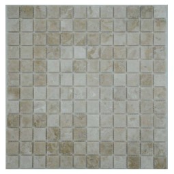 Cappucino Beige 23-4P (Турция) Мраморная мозаика Философия мозаики 300x300 мм