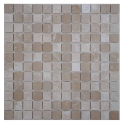 Crema Marfil 23-6P (Турция) Мраморная мозаика Философия мозаики 305x305 мм
