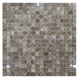Emperador Light 15-4P (Турция) Мраморная мозаика Философия мозаики 305x305 мм