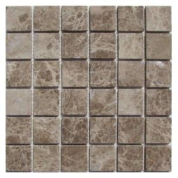 Emperador Light 48-6T Мраморная мозаика Философия мозаики 305x305 мм