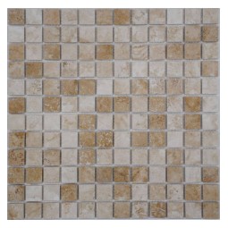 Light Travertine 23-6P (Турция) Мозаика из травертина Философия мозаики 305x305 мм