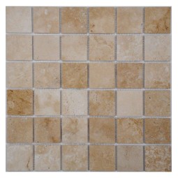 Light Travertine 48-6P (Турция) Мозаика из травертина Философия мозаики 305x305 мм