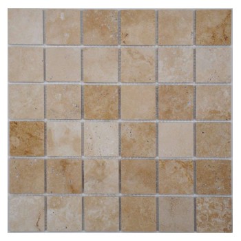 Light Travertine 48-6P (Турция) Мозаика из травертина Философия мозаики 305x305 мм