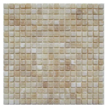 M073-15-8T Onyx Yellow Мозаика из оникса Философия мозаики 305x305 мм