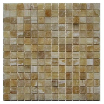 M073-20-8P Onyx Yellow Мозаика из оникса Философия мозаики 305x305 мм