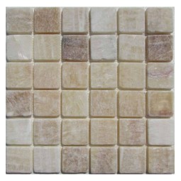 M073-48-10T Onyx Yellow Мозаика из оникса Философия мозаики 305x305 мм