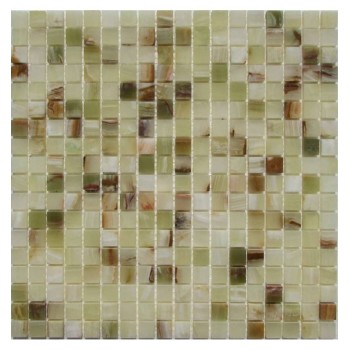 Onyx Jade Verde 15-6P Мозаика из оникса Философия мозаики 305x305 мм Onyx Jade Verde 15-6P Мозаика из оникса Философия мозаики 305x305 мм