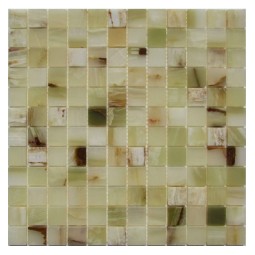 Onyx Jade Verde 23-6P Мозаика из оникса Философия мозаики 300x300 мм