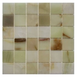 Onyx Jade Verde 48-6P Мозаика из оникса Философия мозаики 305x305 мм