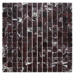 Rosso Levanto 20-6P Мраморная мозаика Философия мозаики 305x305 мм