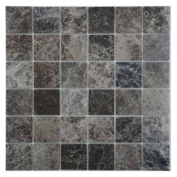 Sultan Dark 48-4P (Турция) Мраморная мозаика Философия мозаики 305x305 мм