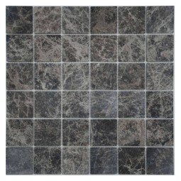 Sultan Dark 48-4T (Турция) Мраморная мозаика Философия мозаики 305x305 мм