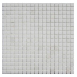 Thassos 15-4P Мраморная мозаика Философия мозаики 305x305 мм