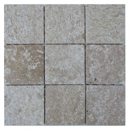 Travertine 100-7T Мозаика из травертина Философия мозаики 305x305 мм