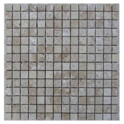 Travertine Latte 20-7T Мозаика из травертина Философия мозаики 305x305 мм