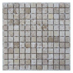 Travertine Latte 23-7T Мозаика из травертина Философия мозаики 305x305 мм