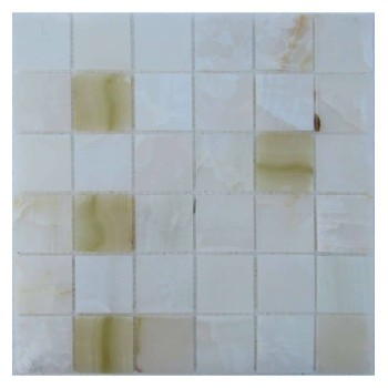 White Onyx 48-6P Мозаика из оникса Философия мозаики 305x305 мм