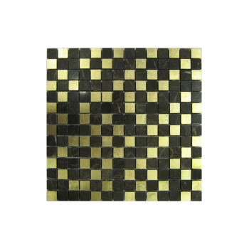 Gold Leaf Мозаика из мрамора и металла Философия мозаики 305x305 мм