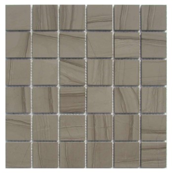 Athens Grey 48-4P Мраморная мозаика Философия мозаики 305x305 мм