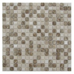 Cappuccino Cream 15-4P Мраморная мозаика Философия мозаики 305x305 мм