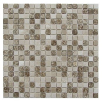 Cappuccino Cream 15-4P Мраморная мозаика Философия мозаики 305x305 мм