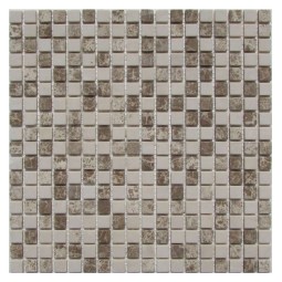 Cappuccino Cream 15-4T Мраморная мозаика Философия мозаики 305x305 мм