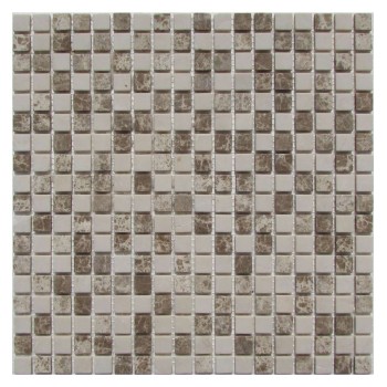 Cappuccino Cream 15-4T Мраморная мозаика Философия мозаики 305x305 мм