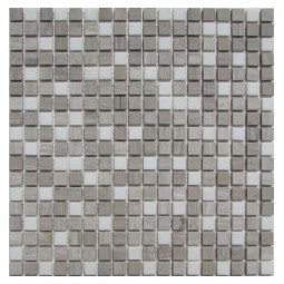 Grey Priority 15-4T Мраморная мозаика Философия мозаики 305x305 мм