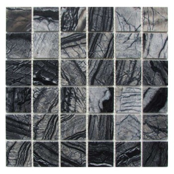 Imperial Grey 48-4P Мраморная мозаика Философия мозаики 305x305 мм