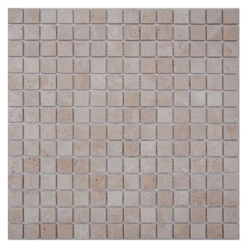 Light Travertine 20-4T  Мозаика из травертина Философия мозаики 305x305 мм