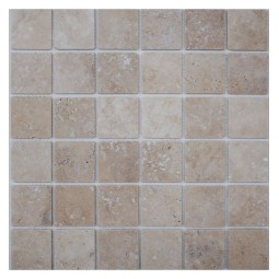 Light Travertine 48-4T Мозаика из травертина Философия мозаики 305x305 мм