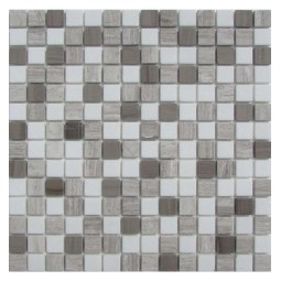 Mix Dark Grey 20-4T (MIX 3) Мраморная мозаика Философия мозаики 305x305 мм