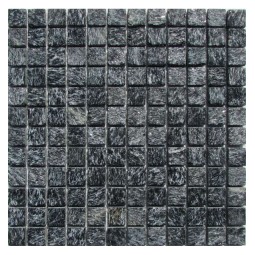 Shiny Black 23 Мозаика из сланца Философия мозаики 300x300 мм