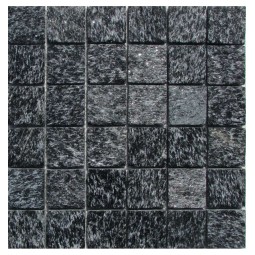 Shiny Black 48   Мозаика из сланца  Shiny Black 48 Философия мозаики 300x300 мм