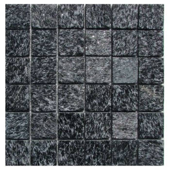 Shiny Black 48   Мозаика из сланца  Shiny Black 48 Философия мозаики 300x300 мм
