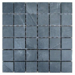 Slate Black 48 Мозаика из сланца Философия мозаики 305x305 мм