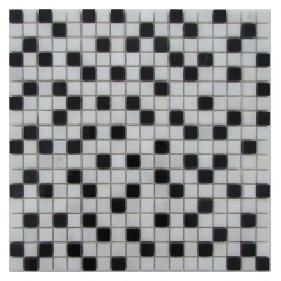 Checkers 15-6P Мраморная мозаика Философия мозаики 305x305 мм