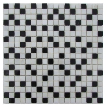 Checkers 15-6P Мраморная мозаика Философия мозаики 305x305 мм