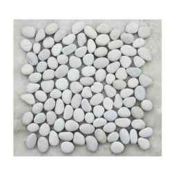 Галька Perla Bianco Natura Мозаика из гальки Философия мозаики 305x305 мм