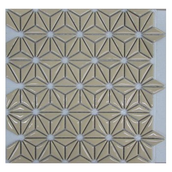 Flowers Beige Керамическая мозаика Философия мозаики 290x300 мм Flowers Beige Керамическая мозаика Философия мозаики 290x300 мм