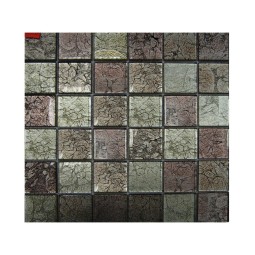 H4884 Стеклянная фольгированная мозаика Философия мозаики 300x300 мм