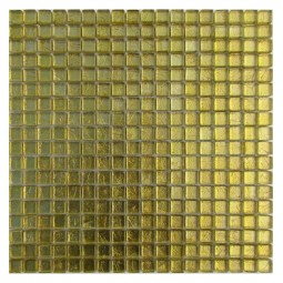 HD610-15 Стеклянная фольгированная мозаика Философия мозаики 300x300 мм