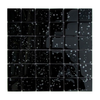 HD702 Стеклянная фольгированная мозаика Философия мозаики 300x300 мм