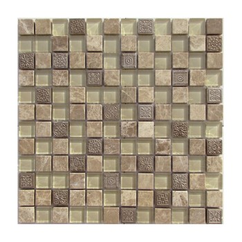 Krit 5 Мозаика из камня и стекла Философия мозаики 300x300 мм