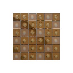 Bronze-M Round Зеркальная мозаика Философия мозаики 300x300 мм