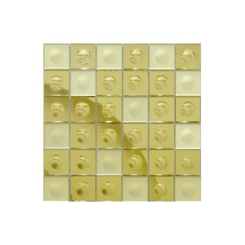 Gold-M Round Зеркальная мозаика Философия мозаики 300x300 мм