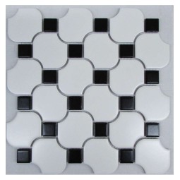 White Wave Octagon Керамическая мозаика Философия мозаики 267x267 мм